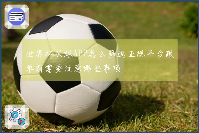 世界杯买球APP怎么筛选正规平台跟单前需要注意哪些事项